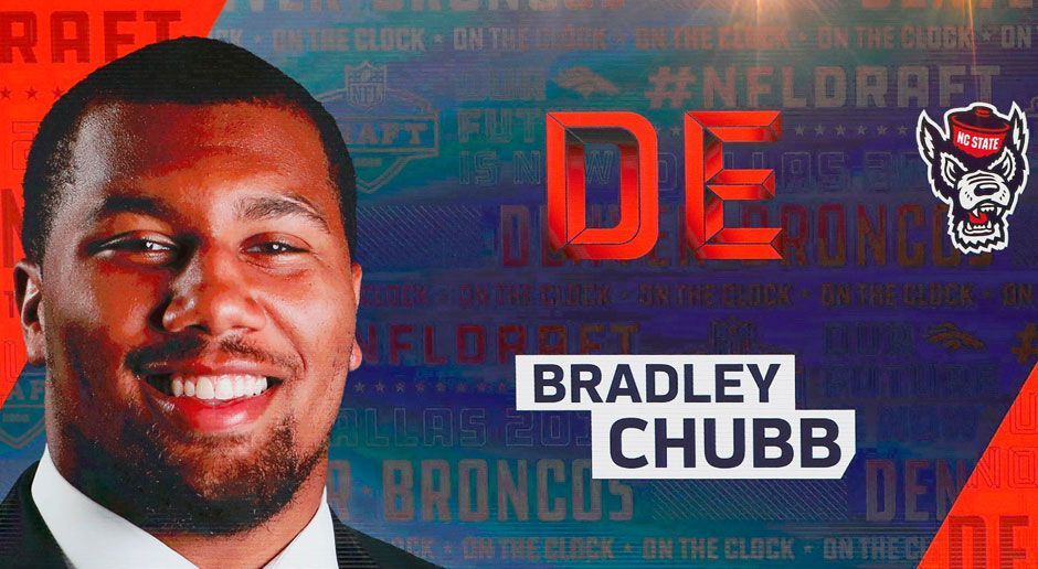 
                <strong>5. Bradley Chubb (Defensive End, Denver Broncos) </strong><br>
                Vermutetes Gehalt: 27.525.685 US-Dollar, davon 18.098.680 US-Dollar Signing Bonus.
              