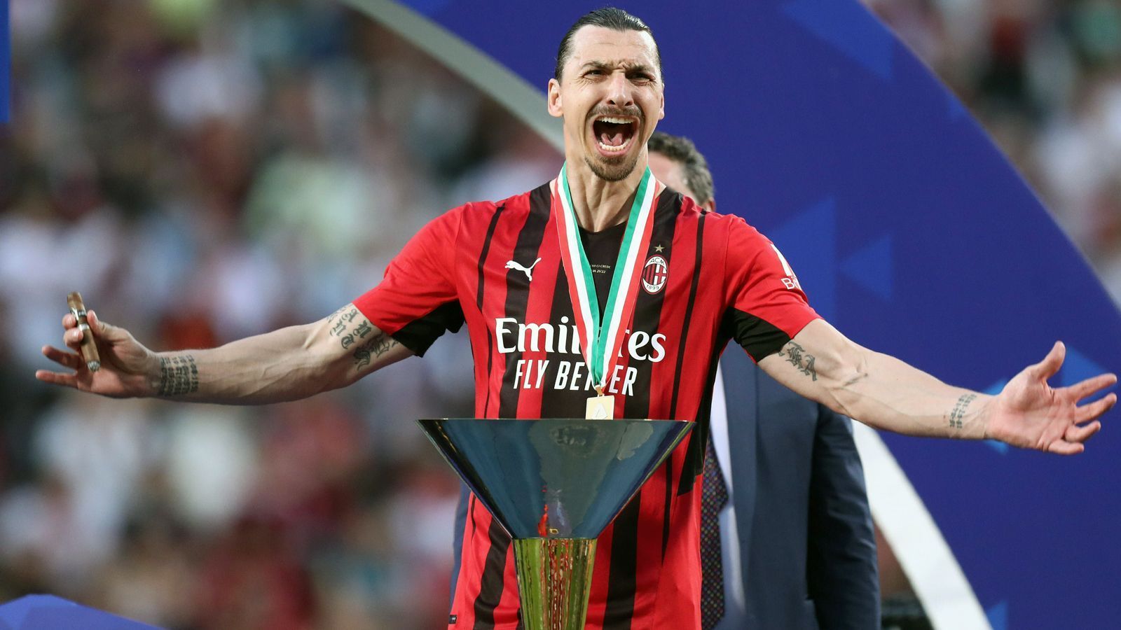 
                <strong>Zlatan Ibrahimovic (33 Titel)</strong><br>
                &#x2022; <strong>Titel:</strong> italienische Meisterschaft (5), französische Meisterschaft (4), französischer Superpokal (4), französischer Ligapokal (3), italienischer Ligapokal (3), französischer Pokal (2), spanischer Pokal (2), niederländische Meisterschaft (2), englischer Superpokal (1), niederländischer Pokal (1), niederländischer Superpokal (1), englischer Ligapokal (1), UEFA Supercup (1), spanische Meisterschaft (1), Europa League (1), Klub-WM (1)<br>&#x2022; <strong>Vereine:</strong> AC Mailand, Manchester United, FC Barcelona, Inter Mailand, Paris St. Germain, Juventus Turin, Ajax Amsterdam, Malmö FF, LA Galaxy<br>
              