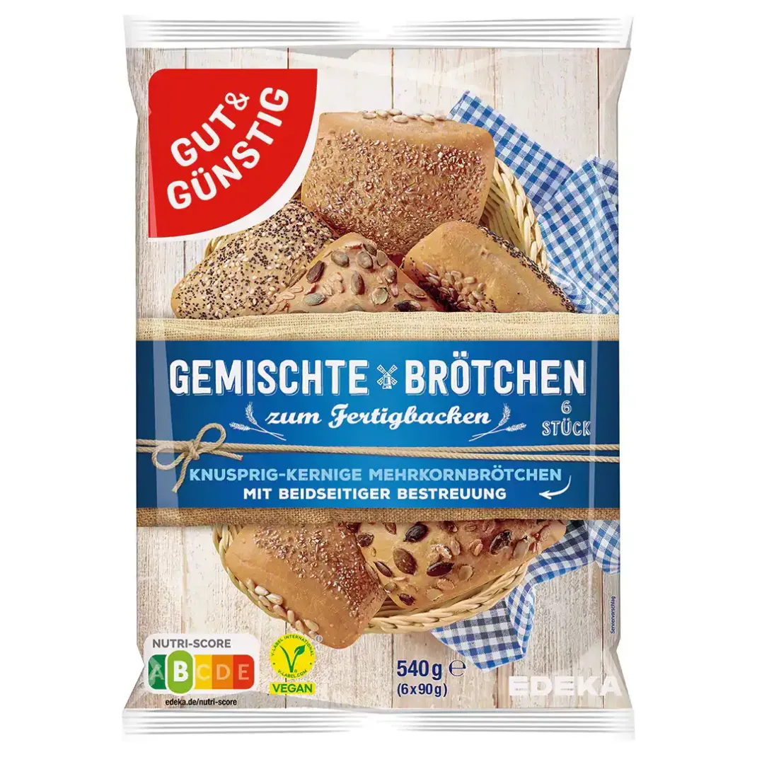 Edeka und Marktkauf rufen das Produkt „Gemischte Brötchen zum Fertigbacken“ der Marke „Gut&Günstig“ wegen möglicher enthaltener Fremdkörper aus Holz zurück.