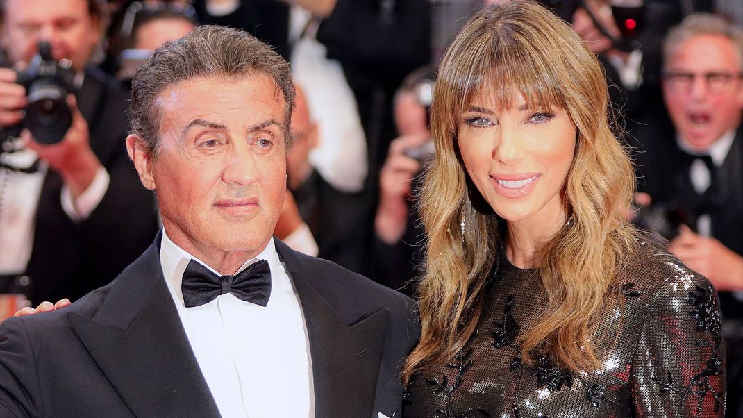 Sylvester Stallone (78) mit seiner Ehefrau Jennifer Flavin (56).