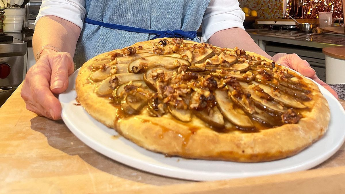 Birnen-Pizza