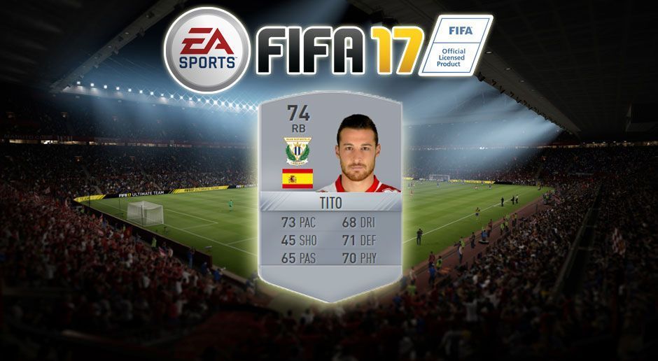 
                <strong>Tito (CD Leganes)</strong><br>
                Tito (CD Leganes)-2 (von 76 auf 74)
              