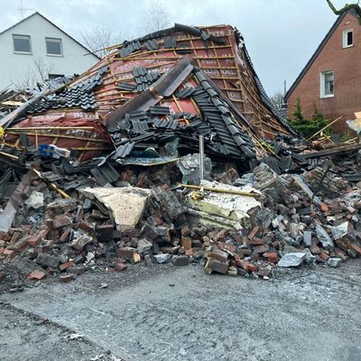 Explosion eines Wohnhauses in Bochum