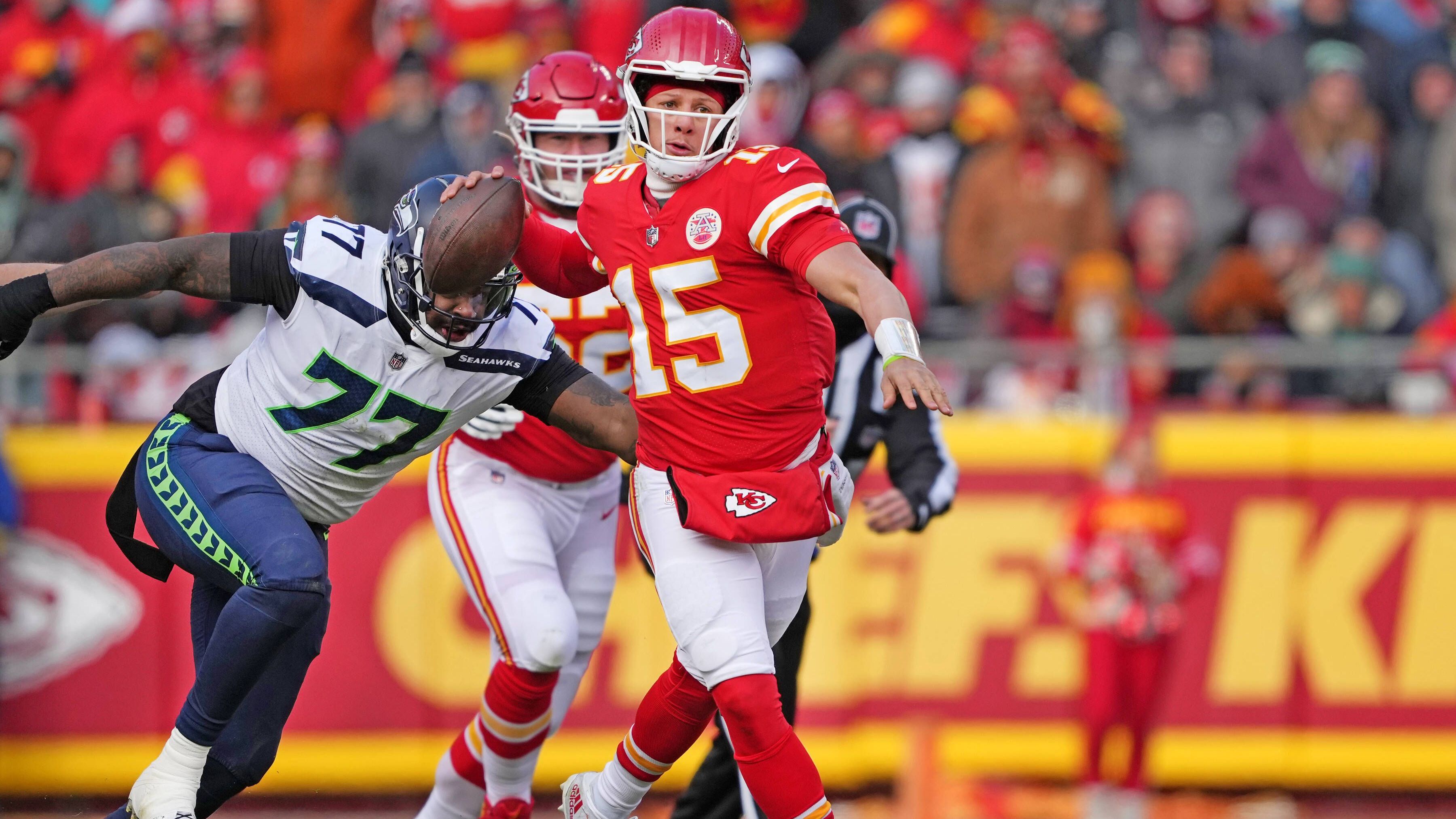 Team: Kansas City Chiefs<br>Letzter All-Pro-Quarterback: Patrick Mahomes<br>Jahr: 2022