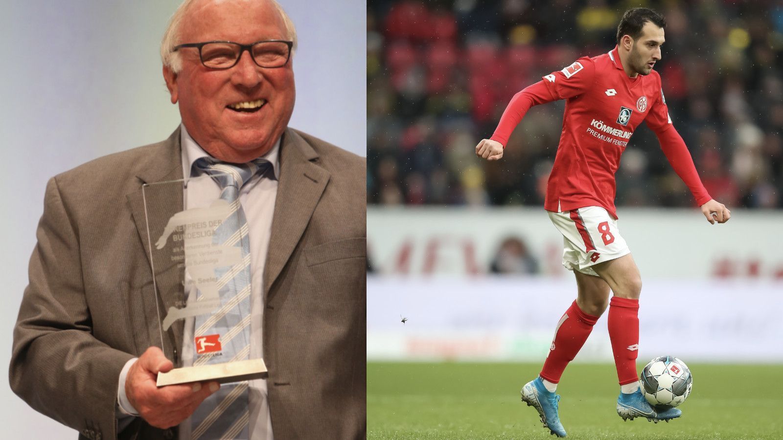 
                <strong>Uwe Seeler und Levin Öztunali</strong><br>
                "Uns Uwe", Hamburger Jung und nordisch durch und durch, Kodderschnauze und immer für einen Klönschnack zu haben - wer käme da auf die Idee? Denn Levin Öztunali ist nicht nur Seelers Enkel, sondern auch ungefähr das genaue Gegenteil von ihm: ziemlich schüchtern, meist zurückhaltend, um nicht zu sagen: scheu wie ein Reh.
              