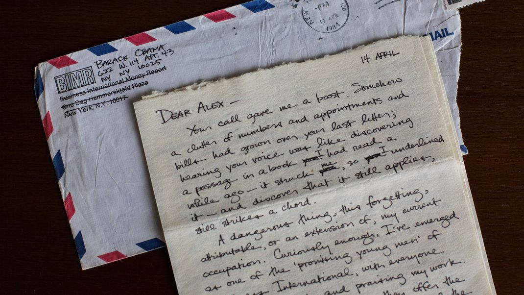 Hier ist der Liebesbrief zu sehen, der angeblich von Barack Obama geschrieben wurde.&nbsp;