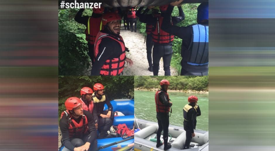
                <strong>FC Ingolstadt</strong><br>
                Beim FC Ingolstadt stand an den ersten Trainingstagen das Teambuilding im Vordergrund. Für die Schanzer ging es deshalb zum Rafting.
              