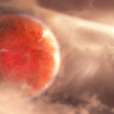 Entdeckter Exoplanet ist zu groß für seinen Mutterstern.