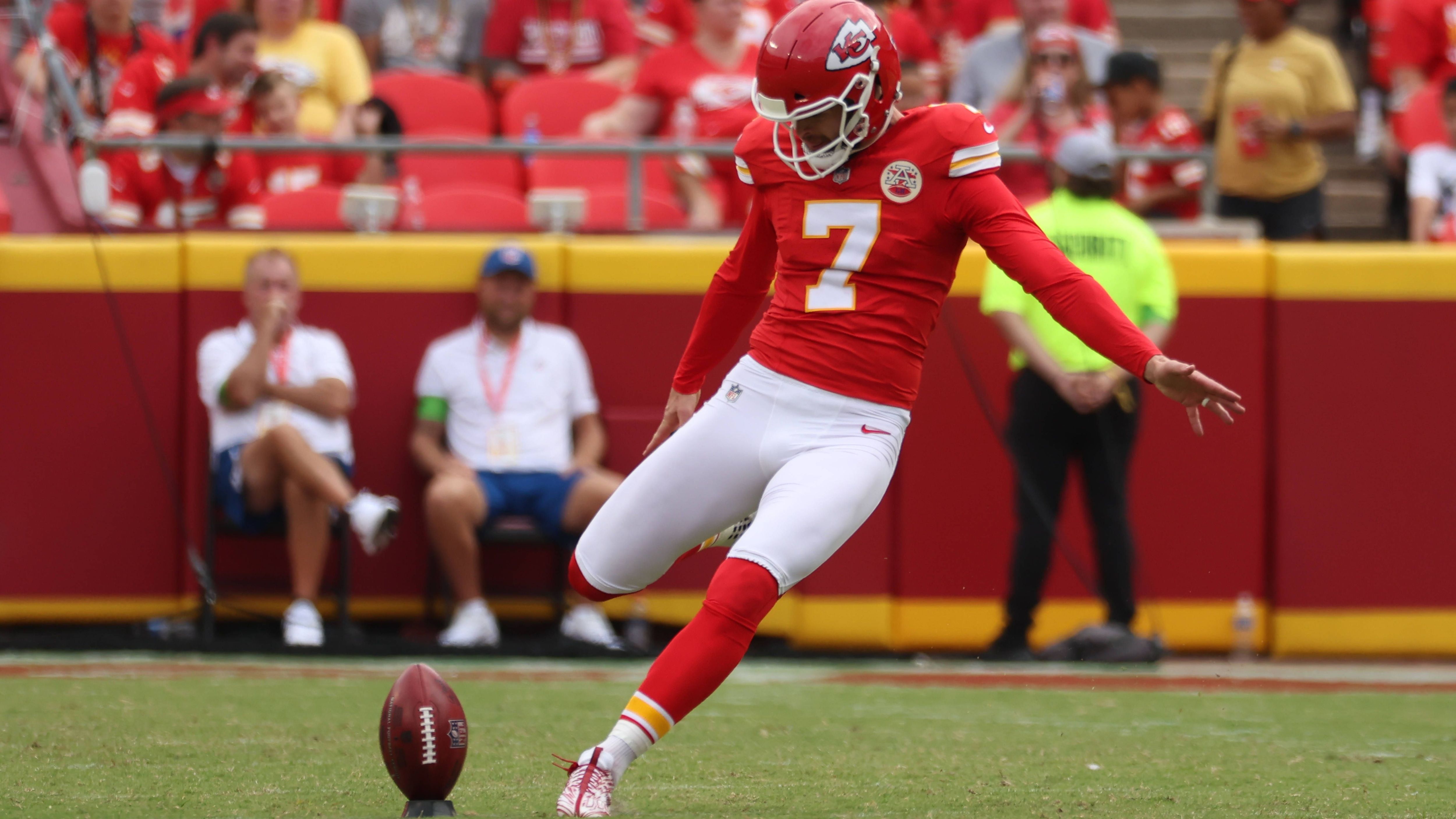 <strong>Kicker: Harrison Butker (Kansas City Chiefs)</strong><br>Field-Goal Versuche: 35<br>Erfolgsquote: 94,3 Prozent<br>Längstes Field-Goal: 60 Yards