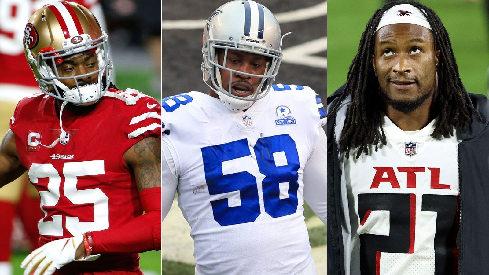 
                <strong>Die bekanntesten Free Agents 2021 - vor der Regular Season</strong><br>
                Die neue NFL-Saison steht vor der Tür. Für die Teams geht es darum, die letzten Puzzleteile in der Kaderplanung zusammenzusetzen. Dabei müssen die General Manager den gesunkenen Salary Cap im Blick haben, um zu schauen, welche Deals noch in Frage kommen. Denn noch immer befinden sich einige namhafte Profis auf dem Free-Agent-Markt. ran gibt einen Überblick der bekanntesten Spieler ohne Team. (Stand: 4. September)
              