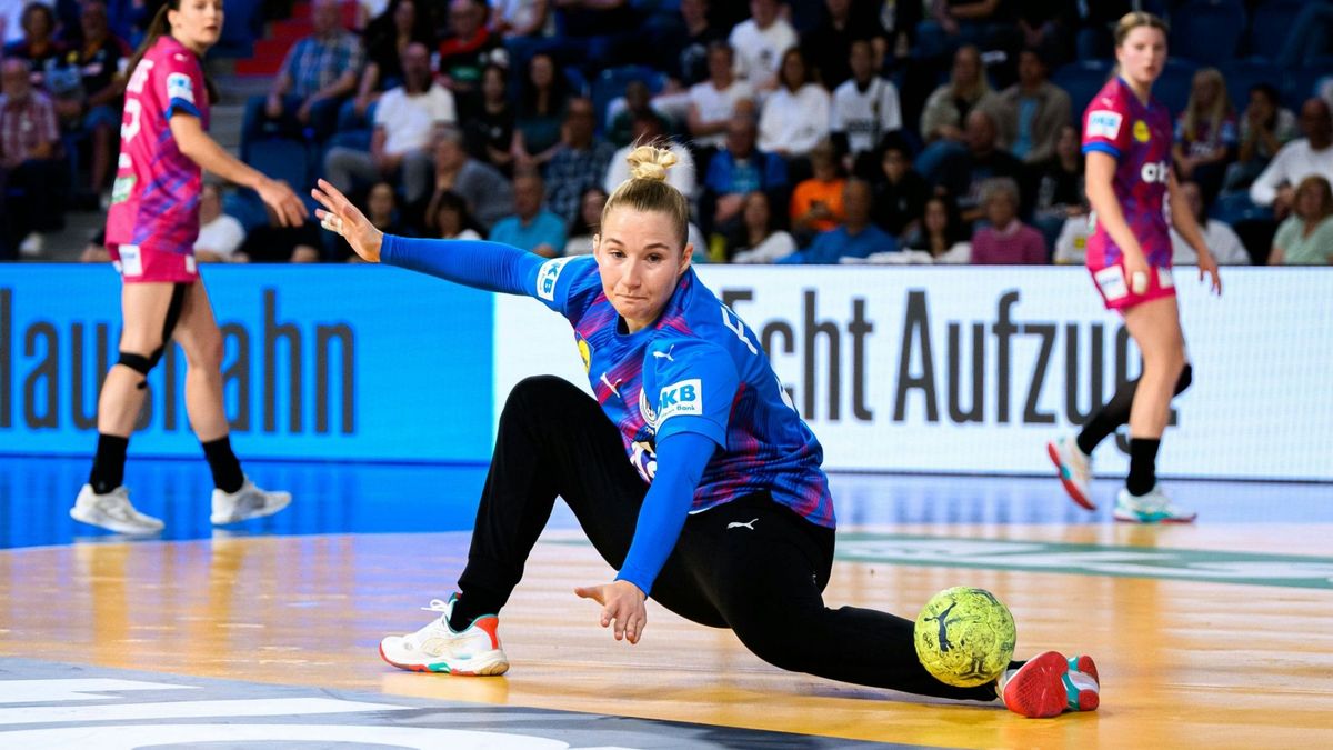 Akrobatisch: Matchwinnerin Katharina Filter