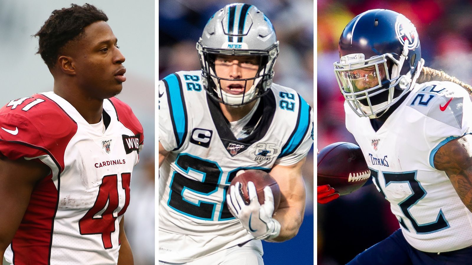 
                <strong>Nach McCaffrey: Diese Running Backs hoffen auf den Zahltag </strong><br>
                Christian McCaffrey von den Carolina Panthers ist ab sofort der bestbezahlte Running Back der NFL-Geschichte. Der 23-Jährige unterschrieb einen Vierjahresvertrag im Wert von bis zu 64 Millionen Dollar. Nun hoffen auch andere Spieler dieser Positionsgruppe auf einen hochdotierten Vertrag. ran.de verrät, welchen Running Backs der Zahltag winkt.
              