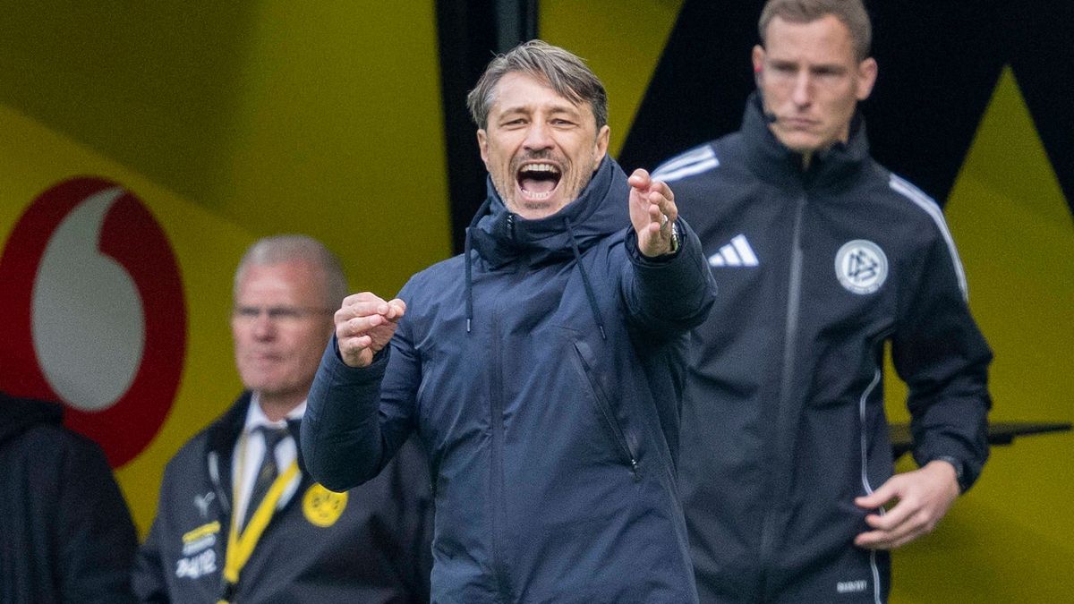 04.10.2025: Fußball: Borussia Dortmund - RB Leipzig, 6. Spieltag im Signal-Iduna-Park. Trainer Niko Kovac (Borussia Dortmund) reagiert. WICHTIGER HINWEIS: Gemäß den Vorgaben der DFL und des DFB ist...