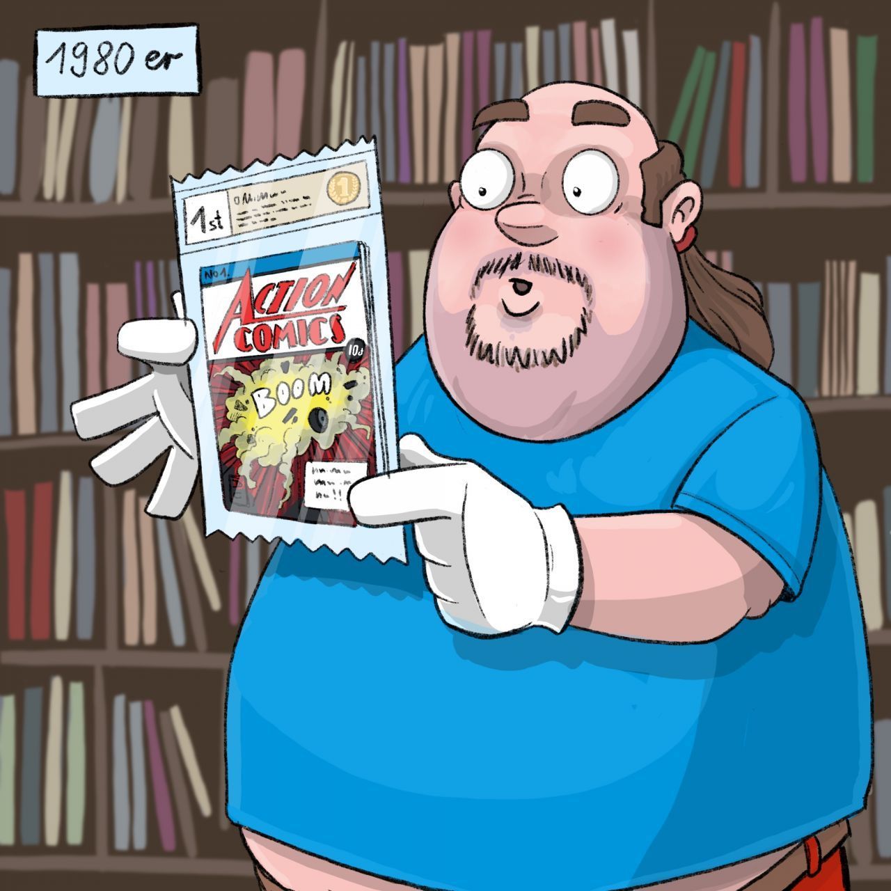 80er-Jahre: Comics etablieren sich als begehrte Sammlerstücke. Überall entstehen spezielle Comic-Läden, die ihre Ware direkt vergünstigt bei den Verlagen kaufen können. Sie sorgen dafür, dass die Fans auch ältere Ausgaben bei ihnen im Sortiment finden.