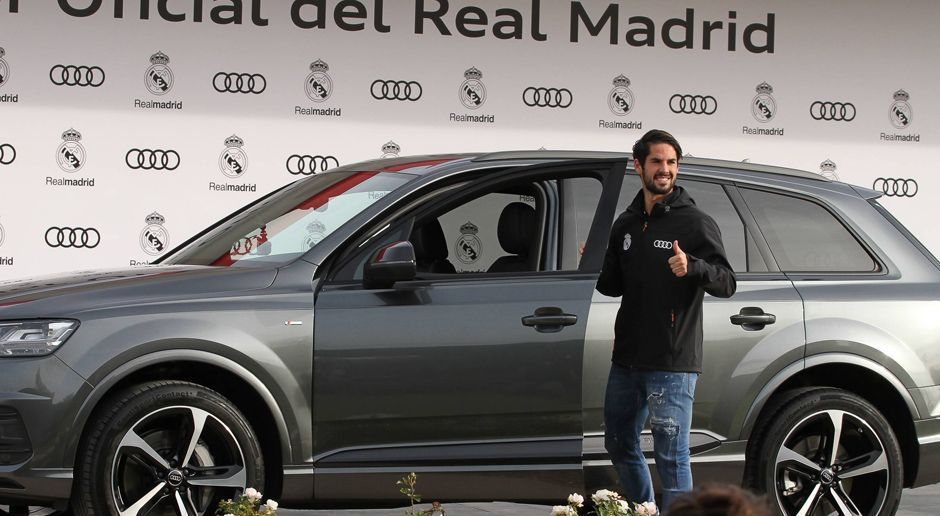 
                <strong>Real Madrid & Audi</strong><br>
                Isco (Mittelfeld)Auto: Audi Q7
              