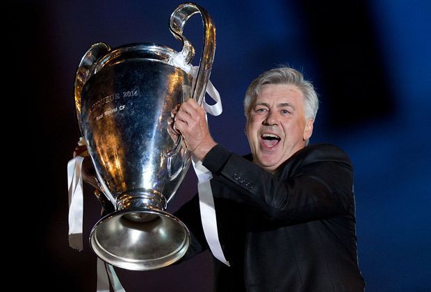 
                <strong>Real: Der Empfang in Madrid</strong><br>
                Der Titel-Trainer genießt das Bad in der Menge. Carlo Ancelotti sichert sich im ersten Jahr bei Real direkten den wichtigsten Pott.
              