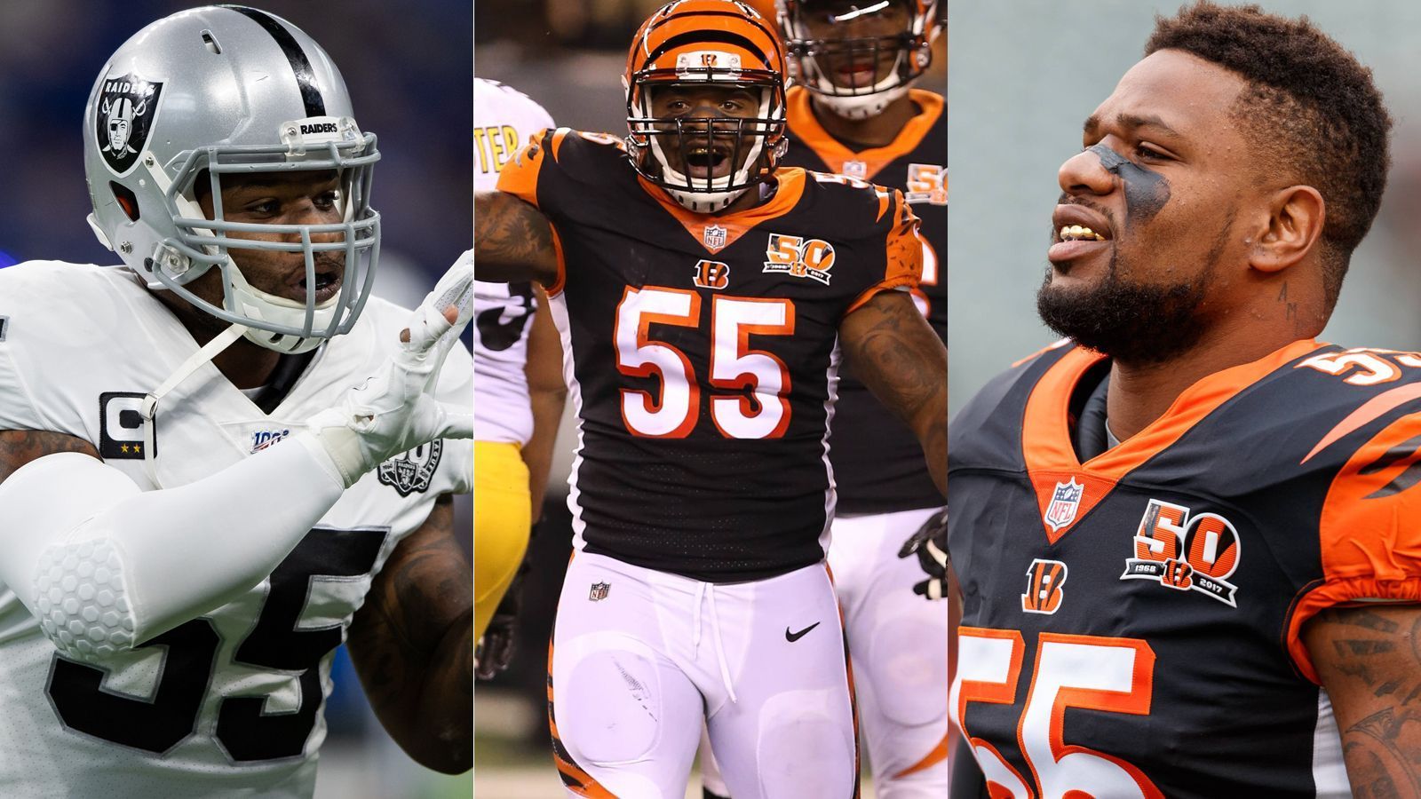 
                <strong>Vontaze Burfict: Die Strafakte des Bad Boy der NFL</strong><br>
                Die NFL sperrt Linebacker Vontaze Burfict von den Oakland Raiders für den Rest der Saison. Grund: Sein Helm-auf-Helm-Hit gegen Jack Doyle von den Indianapolis Colts. Das harte Durchgreifen fällt aber nicht vom Himmel, denn der 29-Jährige hat eine Menge auf dem Kerbholz. ran.de zeigt seine prall gefüllte Strafakte.
              