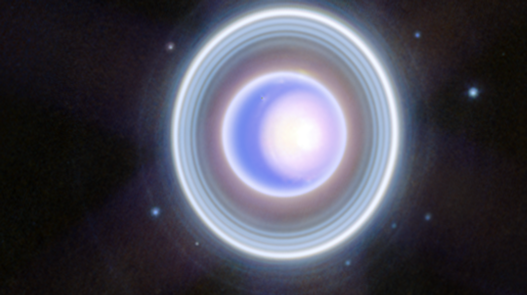 Uranus Close-up (NIRCam Image)