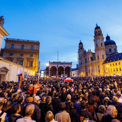 Demo auf dem Münchner Odeonsplatz