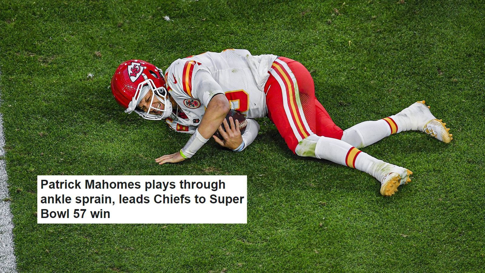 
                <strong>ESPN (USA)</strong><br>
                "Patrick Mahomes spielt trotz Knöchelverstauchung weiter und führt die Chiefs zum Super-Bowl-Sieg."
              