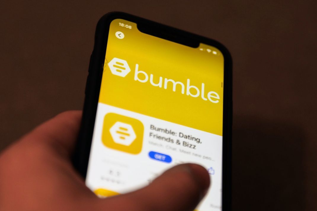 Kann bei Bumble nur die Frau schreiben?