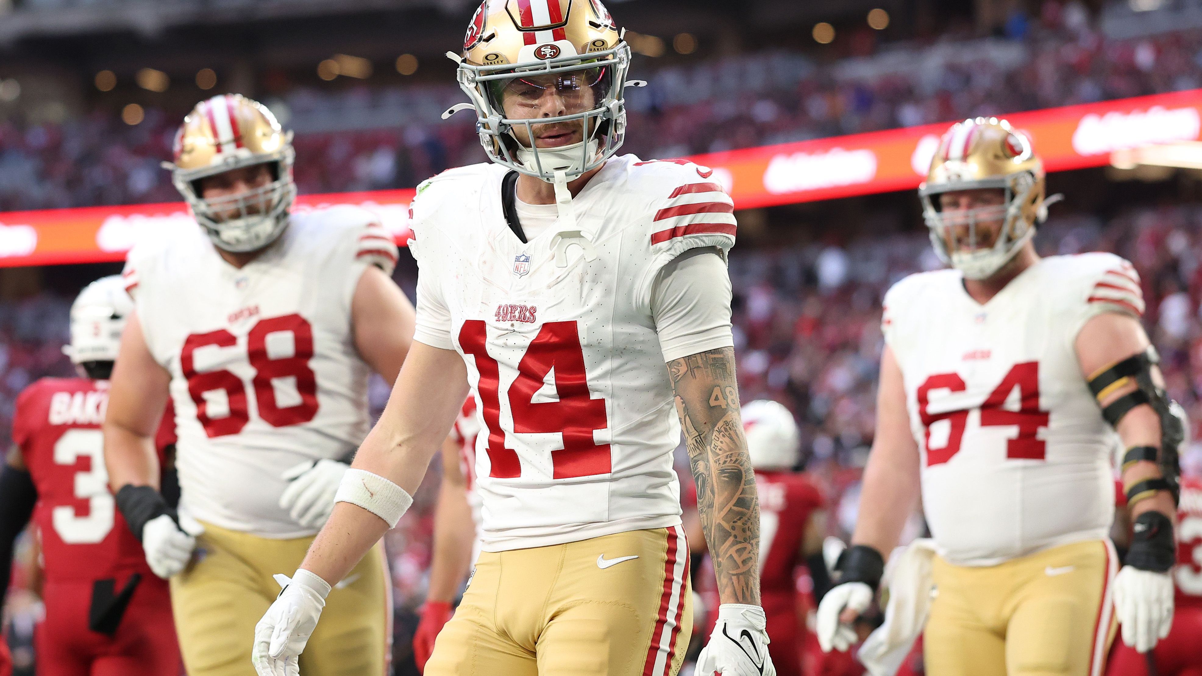 <strong>Platz 31: San Francisco 49ers<br>Penalty Yard Differential: -219</strong><br>Selbst erhaltene Penalties: 843 Yards<br>Penalties der Gegner: 624 Yards