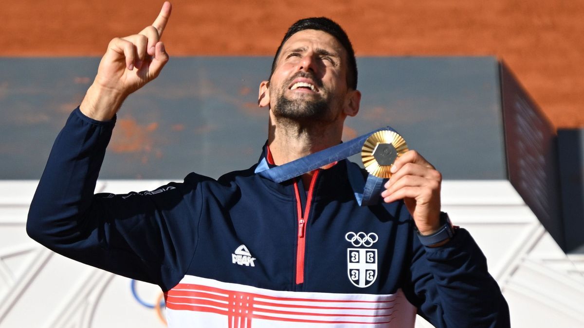 4. August 2024, Frankreich, Paris: Tennis-Superstar Novak Djokovic gewinnt seine erste olympische Goldmedaille.