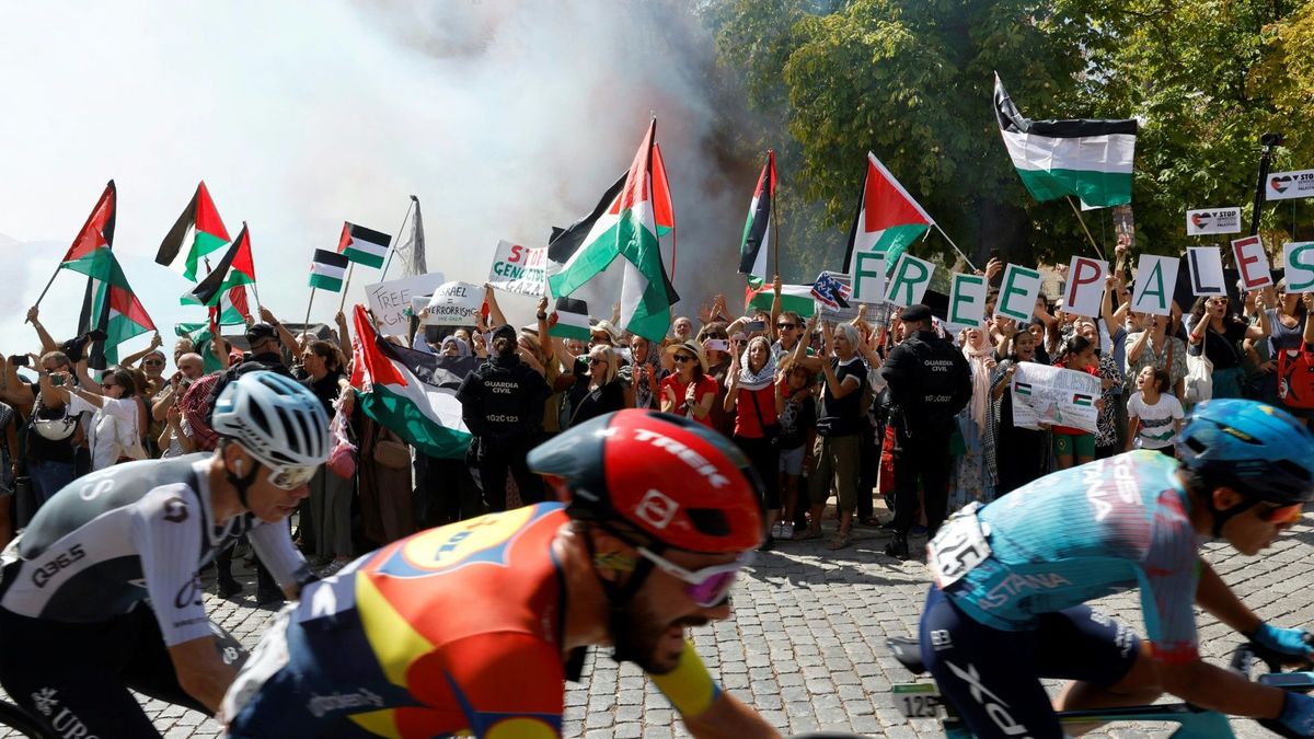 Immer wieder Proteste bei Vuelta-Etappen