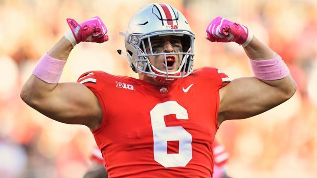 
                <strong>Sam Hubbard (Defensive End) </strong><br>
                Sieben Sacks und 42 Tackles verbuchte Sam Hubbard für die Ohio State Buckeyes. Im Scouting Report der NFL Teams dürfte er wohl als schneller und athletischer Pass-Rusher oder Hybrid-Linebacker auftauchen.
              