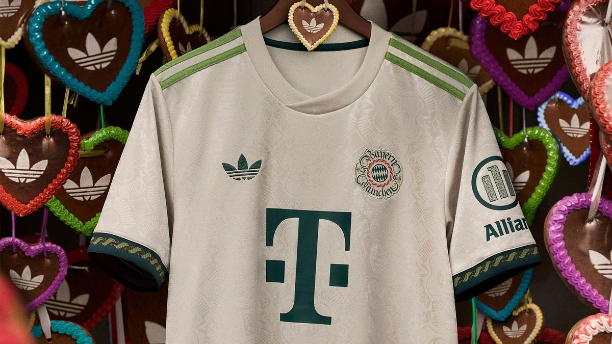 Das neue Wiesntrikot des FC Bayern