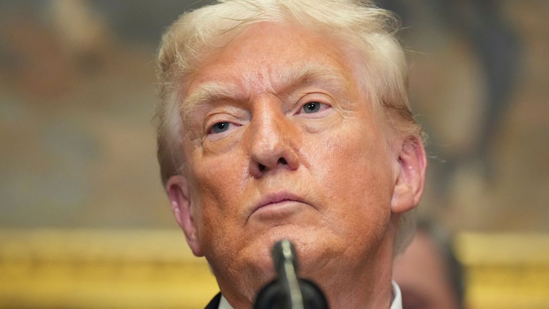 31. Juli 2025: US-Präsident Donald Trump im Weißen Haus in Washington