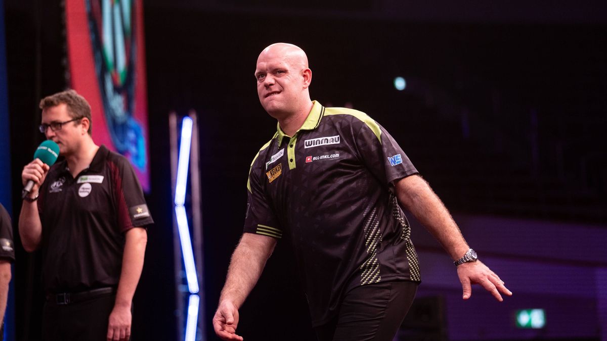 Darts, EM in Dortmund GER, PDC European Championship, EM, Europameisterschaft 2025 23.10.2025, Westfalenhalle , Dortmund, GER, PDC European Championship 2025 im Bild: Michael van Gerwen *** GER, PD...