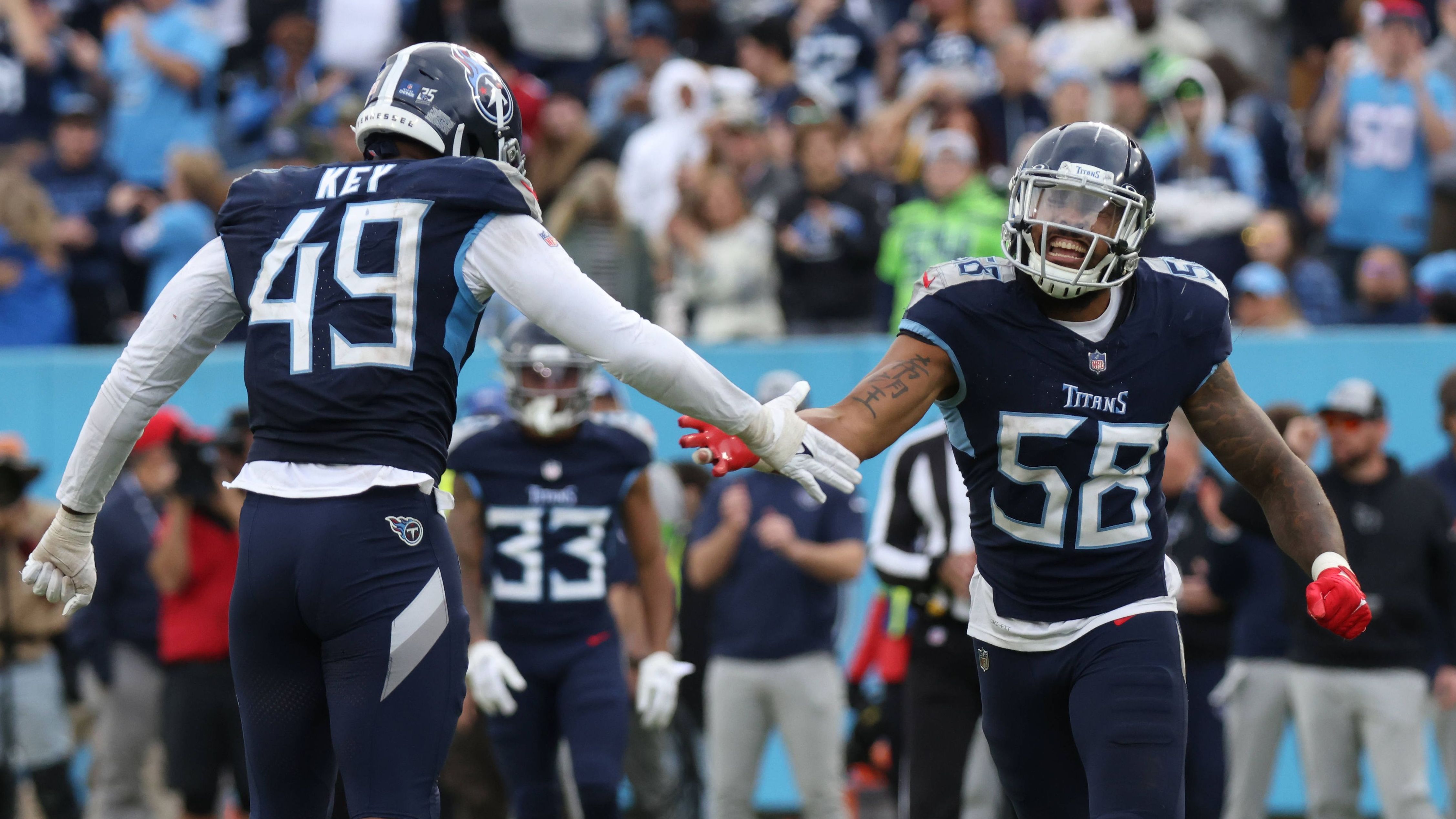 <strong>Platz 5: Tennessee Titans - 42,2 Millionen US-Dollar</strong><br>Anzahl der Spieler: 11<br>Top-Verdiener: Harold Landry (OLB) - 23,8 Millionen US-Dollar<br>Durchschnitts-Cap-Space pro Spieler: 3,8 Millionen US-Dollar<br>Prozentualer Anteil der&nbsp;Linebacker am Cap Space: 16,12%