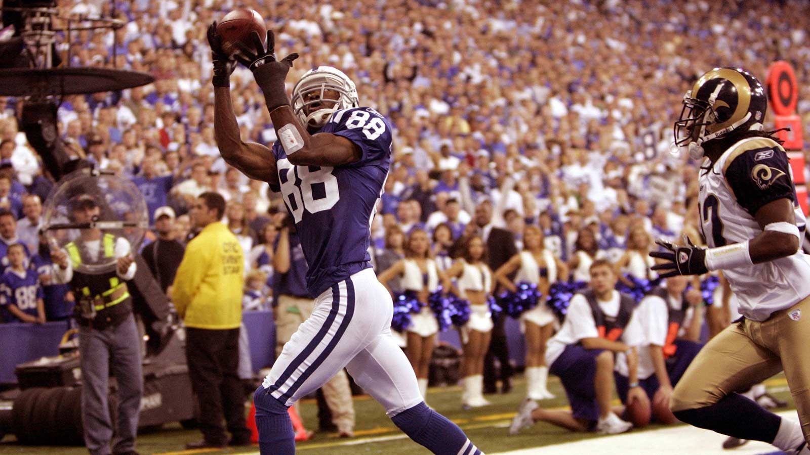 
                <strong>Indianapolis Colts – Marvin Harrison</strong><br>
                &#x2022; 14.850 Receiving Yards<br>&#x2022; von 1996 bis 2008<br>
              