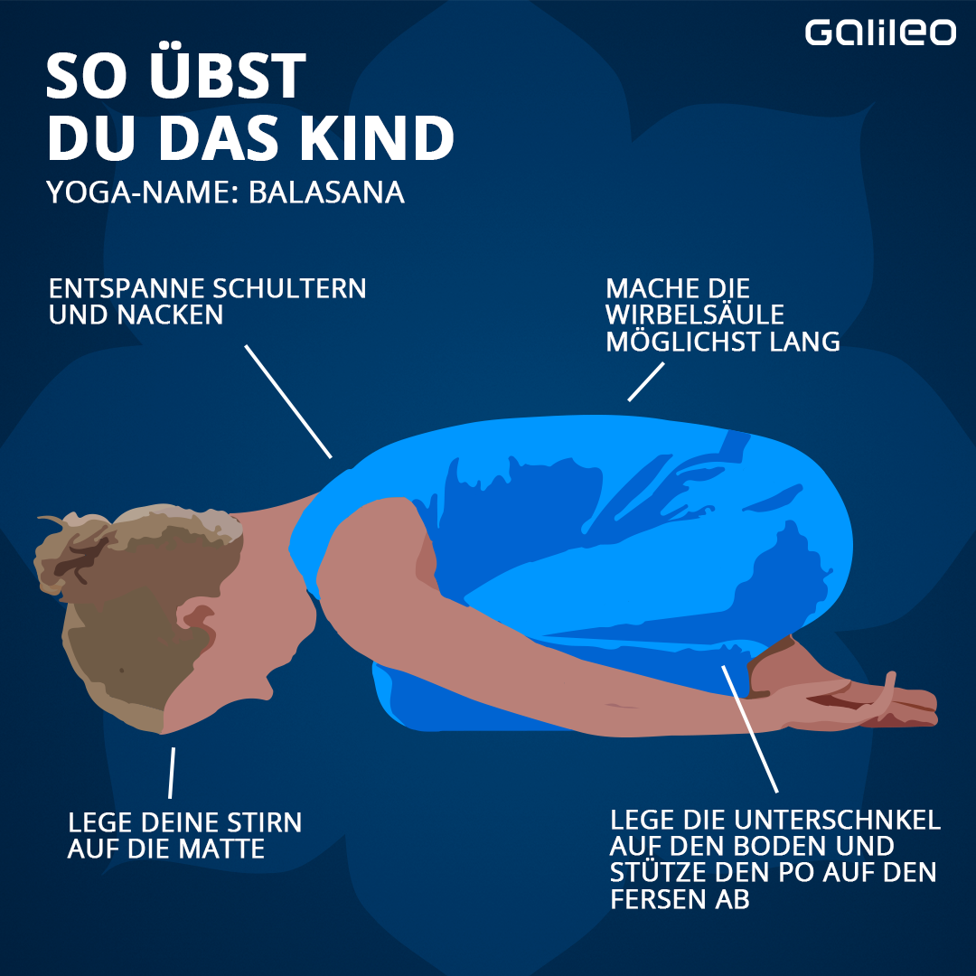 Yoga-Übungen: Das Kind