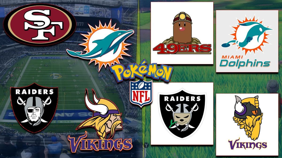 So könnten die NFL-Logos als Pokemon aussehen
