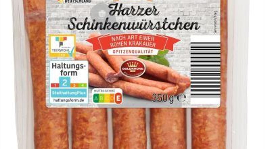Harzer Schinkenwürstchen, die bei Aldi Nord verkauft werden, könnten Salmonellen enthalten.