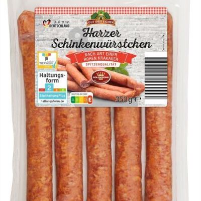 Harzer Schinkenwürstchen, die bei Aldi Nord verkauft werden, könnten Salmonellen enthalten.