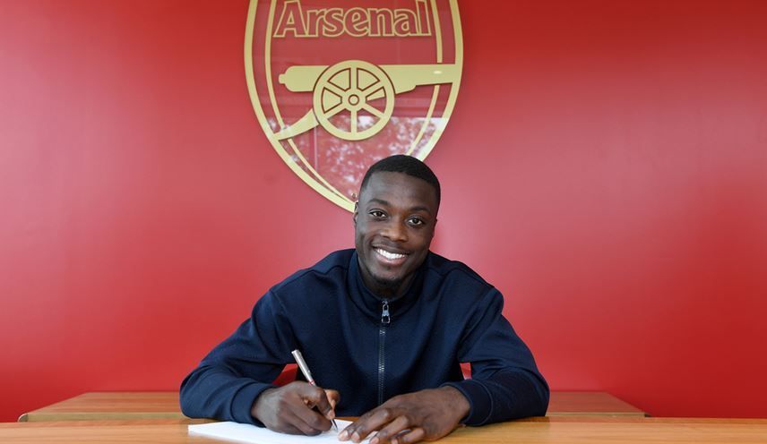 
                <strong>FC Arsenal London </strong><br>
                Gesamtausgaben: 152,4 Millionen EuroTeuerster Einkauf: Nicolas Pepe (80 Millionen Euro)
              