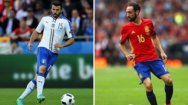 
                <strong>Andrea Barzagli vs. Juanfran</strong><br>
                Andrea Barzagli vs. Juanfran – Beide im Turnier schon mit kleineren Unaufmerksamkeiten und Fehlern. Im Defensivverhalten hat der Italiener aber knapp die Nase vorne. Der Punkt geht an Barzagli. 2:0 für Italien.
              