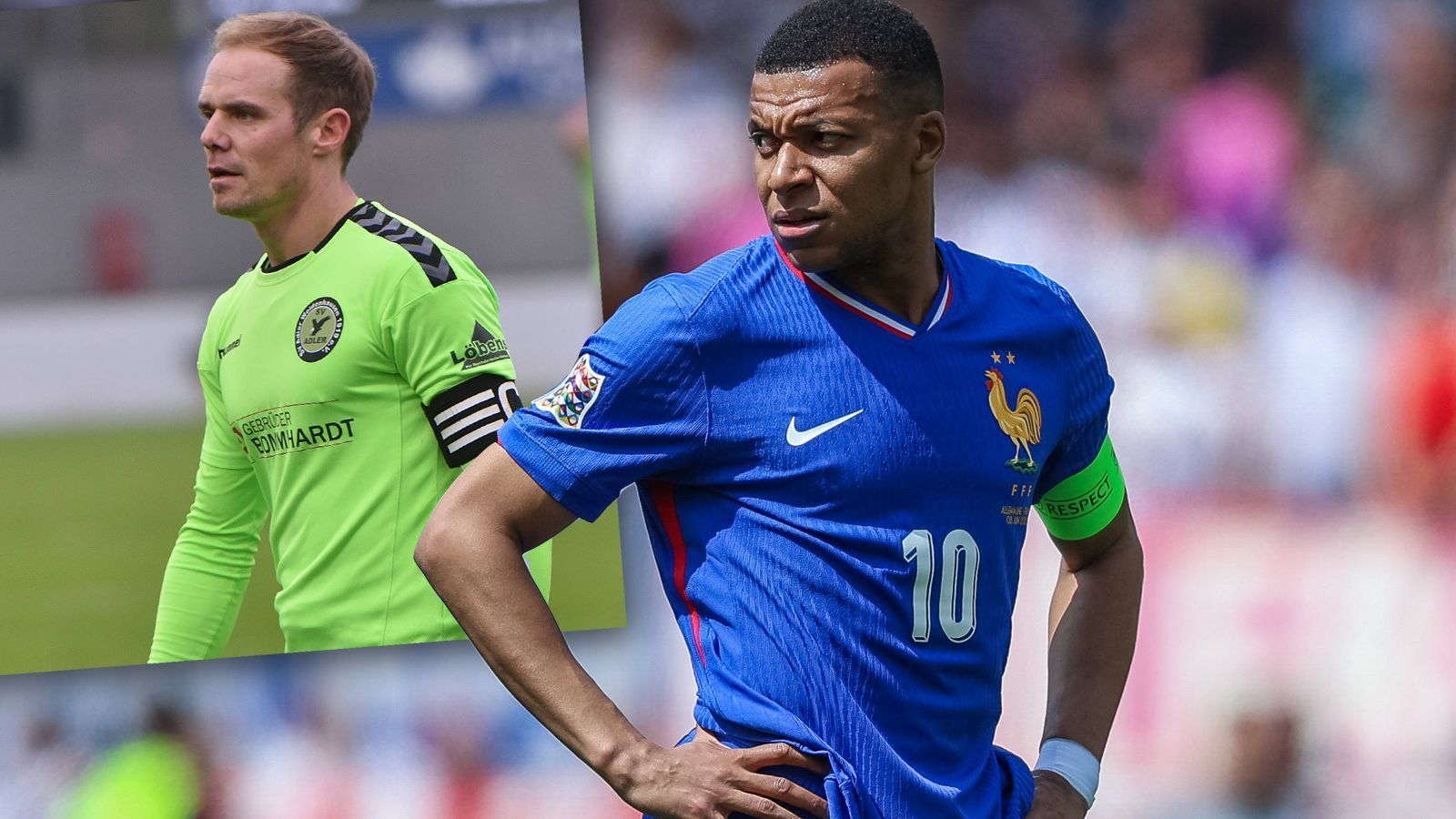 <strong>Wildes Torjäger-Ranking: Deutscher Amateurkicker vor Mbappe</strong><br>Wer ist Deutschlands bester Torjäger der vergangenen 25 Jahre für Klub und Verein? Natürlich Sören Gonnermann (Foto links)! Im Torjäger-Ranking von "transfermarkt.de" kommt der Stürmer von Hessenligist SV Adler Weidenhausen seit 2009 auf unglaubliche 390 Tore - und damit auf ein Tor mehr als Kylian Mbappe (Foto rechts). Damit belegt Gonnermann weltweit Rang 19.