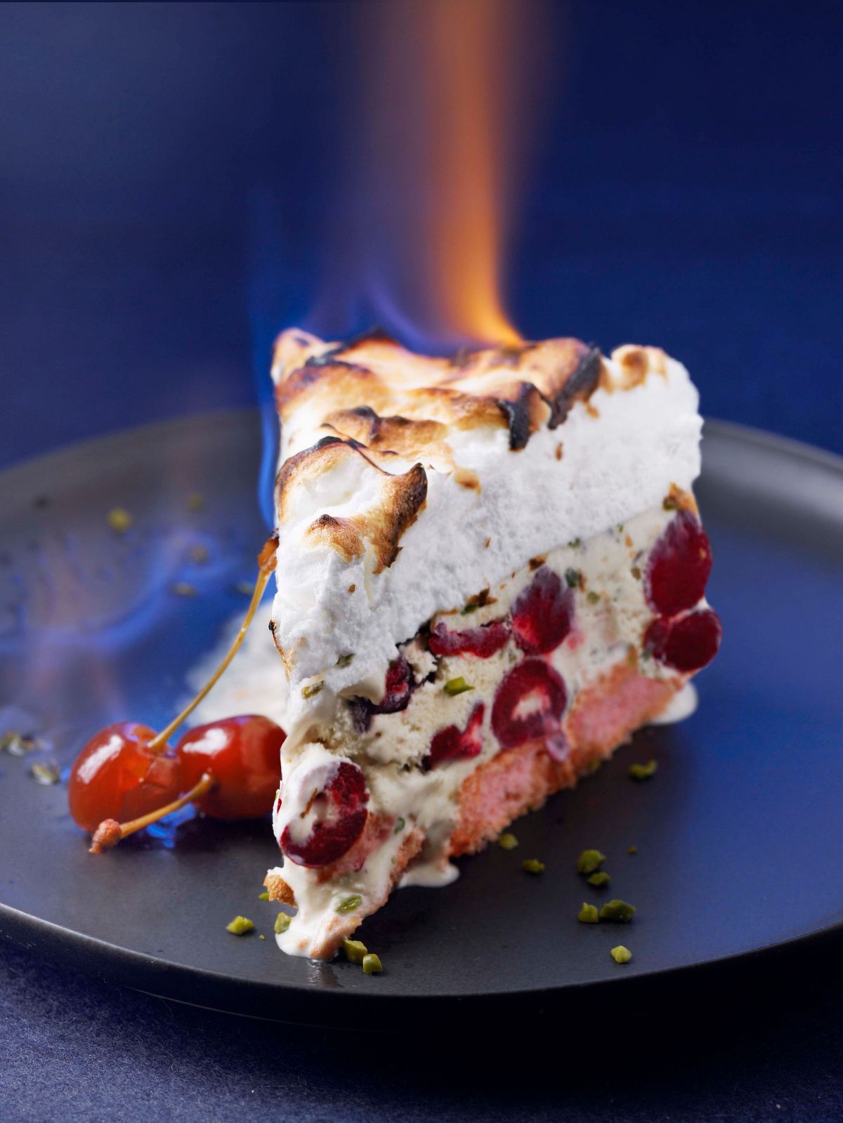 Weihnachts-Cheesecake mit Tannenspitzensirup