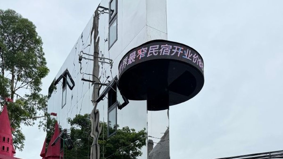 Nichts für Gäste mit Platzangst: Das Blade Hotel in China. 
