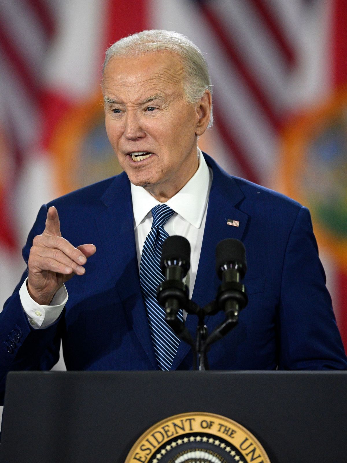 Joe Biden, Präsident der USA, unterstützt die Ukraine und Israel.