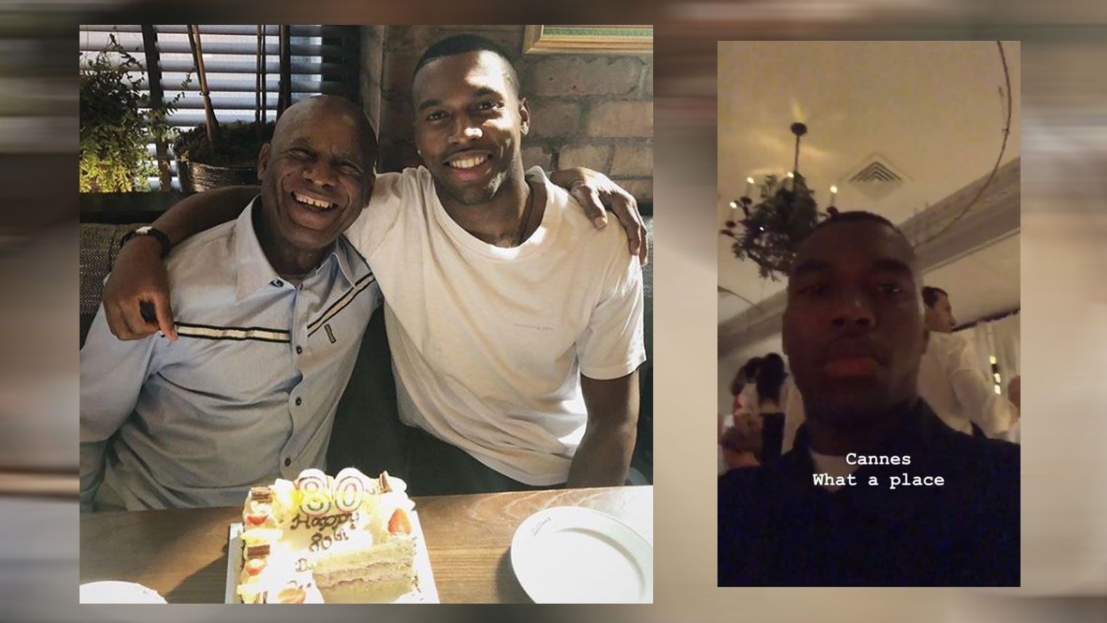 
                <strong>Daniel Sturridge</strong><br>
                Der Stürmer feierte erst den 80. Geburtstag seines Vaters und reiste dann weiter an die Cote d'Azur nach Cannes.
              