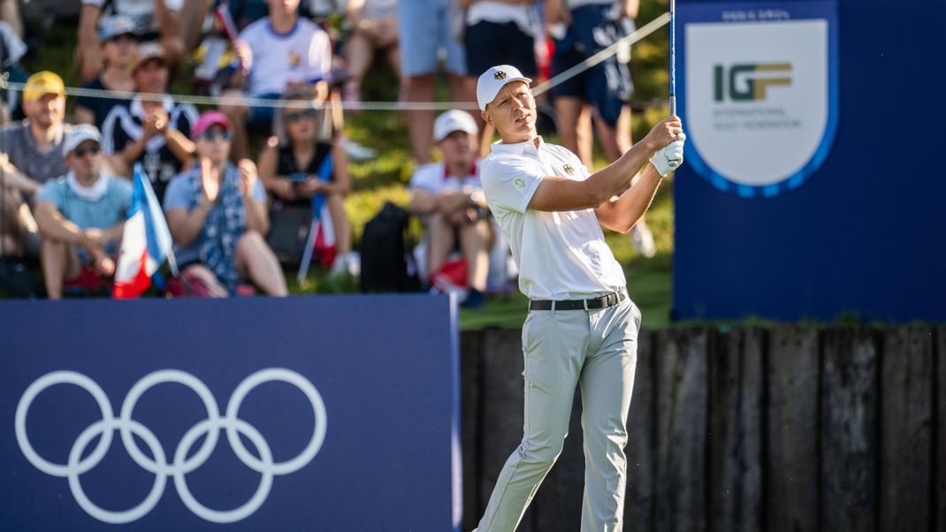 Matthias Schmid startet heute beim olympischen Golfturnier für Deutschland.