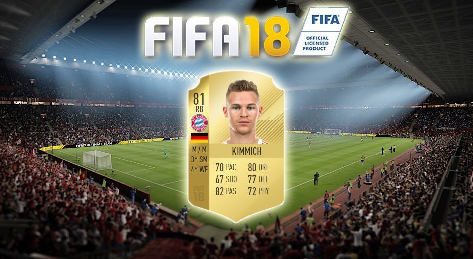 
                <strong>FIFA 18: Joshua Kimmich</strong><br>
                Gesamt-Stärke: 81
              