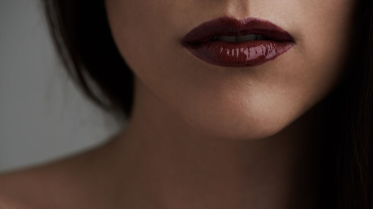 Perfect pout. Cropped beauty portrait of a young womans lips.