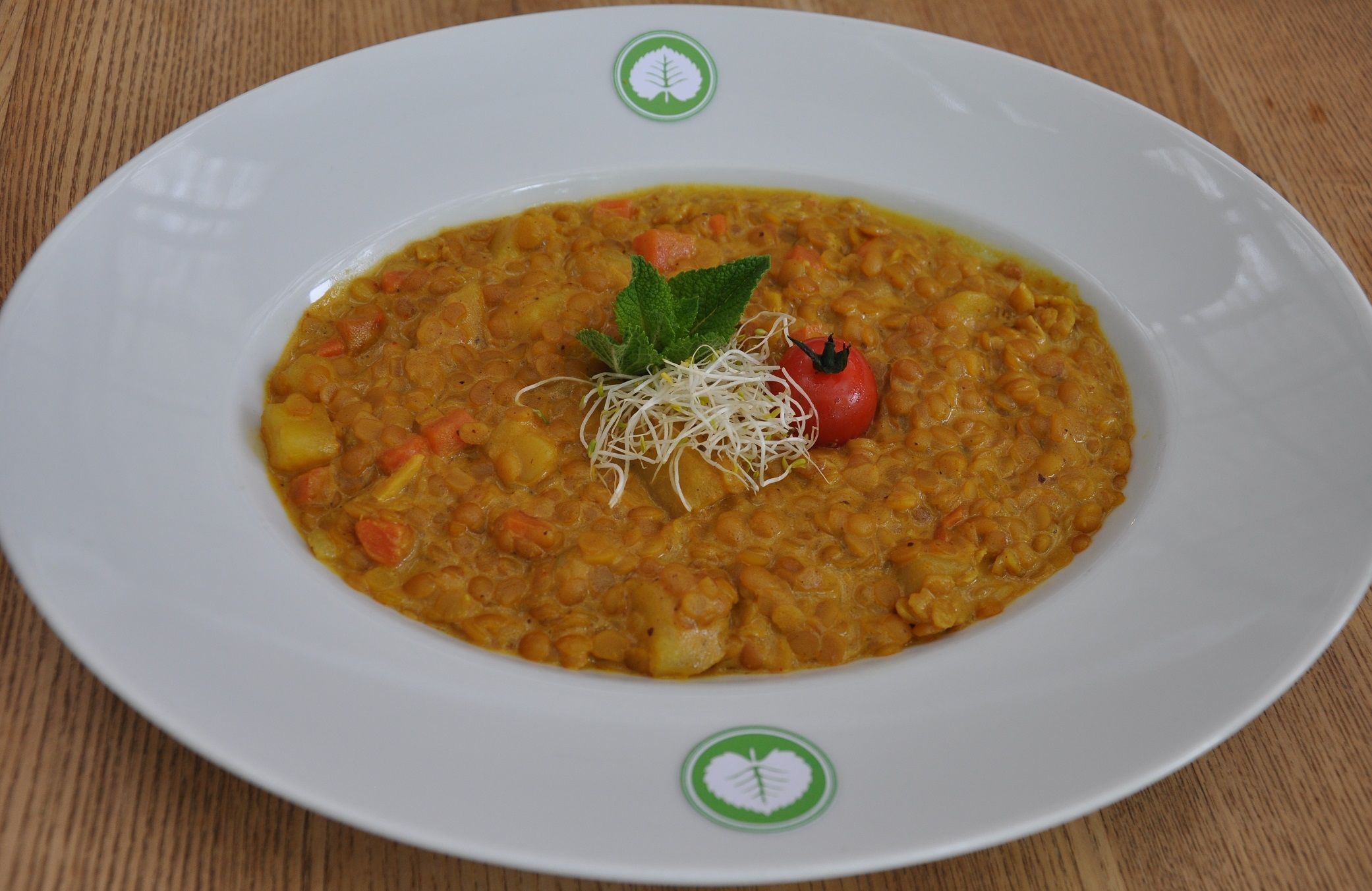 Linsencurry mit Ingwer und Chili Soße