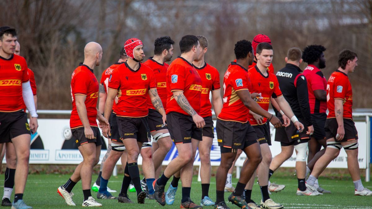 Rugby: Deutschland gegen MKS Pogon Awenta Siedlce, Polen in Heidelberg (Testspiel der deutschen Rugby Nationalmannschaft zur Vorbereitung auf die anstehenden WM-Qualifikationsspiele. Bild: Deutsche...